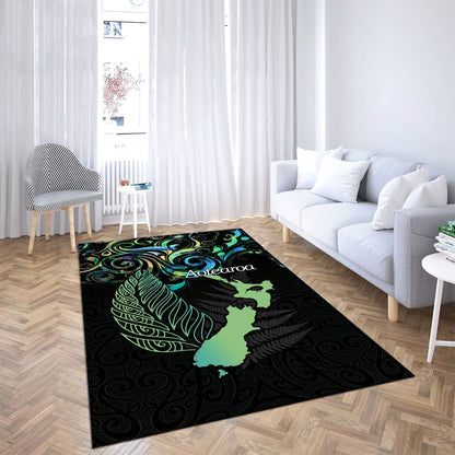 New Zealand Aotearoa Maori And Fern Rug NTN12062101