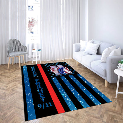 Never Forget Firefighter Premium Rug
