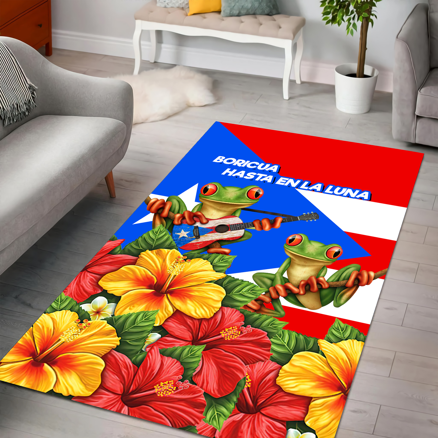 Customize Name Puerto Rico Rug MH24032101.S3