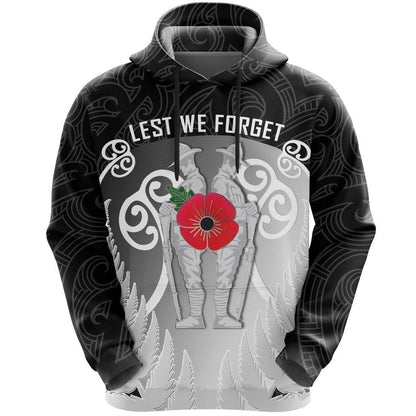 Anzac New Zealand Hoodie, Red Poppy Remembrance Pullover Hoodie, Zip, T-shirt HC18803 - Amaze Style™-Apparel