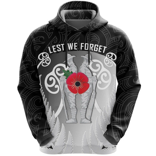 Anzac New Zealand Hoodie, Red Poppy Remembrance Pullover Hoodie, Zip, T-shirt HC18803 - Amaze Style™-Apparel