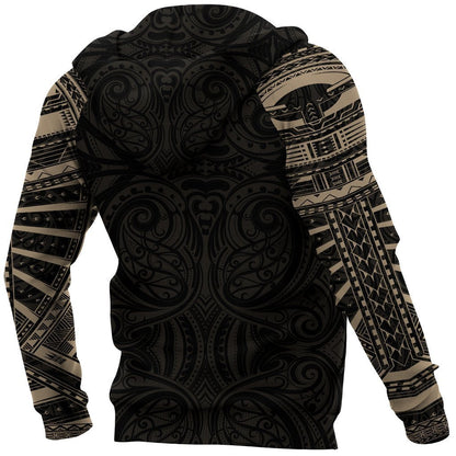 Rugby Aotearoa Tattoo Style All Over Hoodie HC1106 - Amaze Style™-Apparel