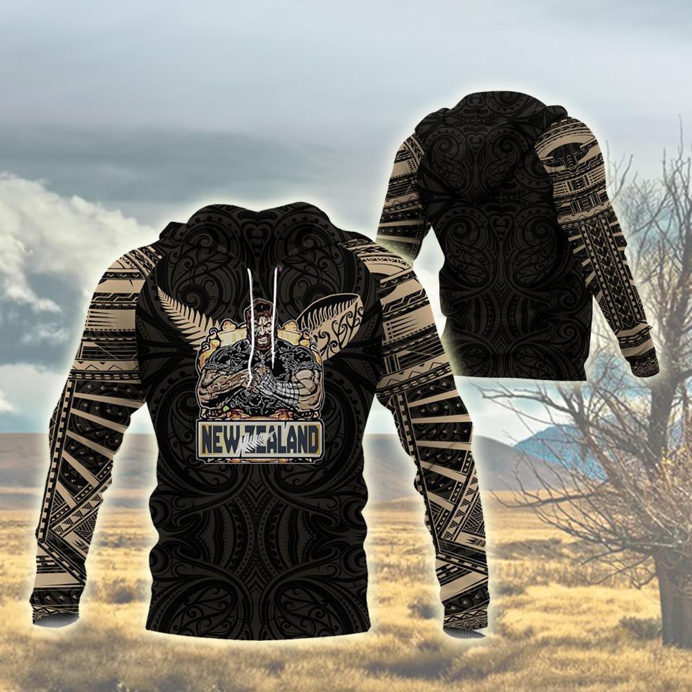 Rugby Aotearoa Tattoo Style All Over Hoodie HC1106 - Amaze Style™-Apparel