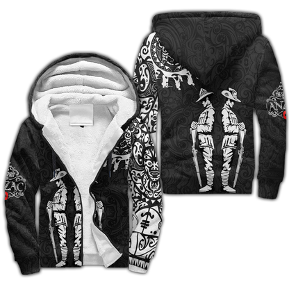 Amazing Polynesian Special Anzac Army Unisex Deluxe Hoodie ML