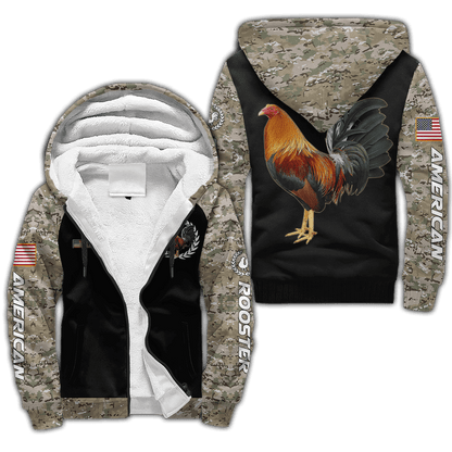 Personalized American Rooster 3D Printed Unisex Shirt