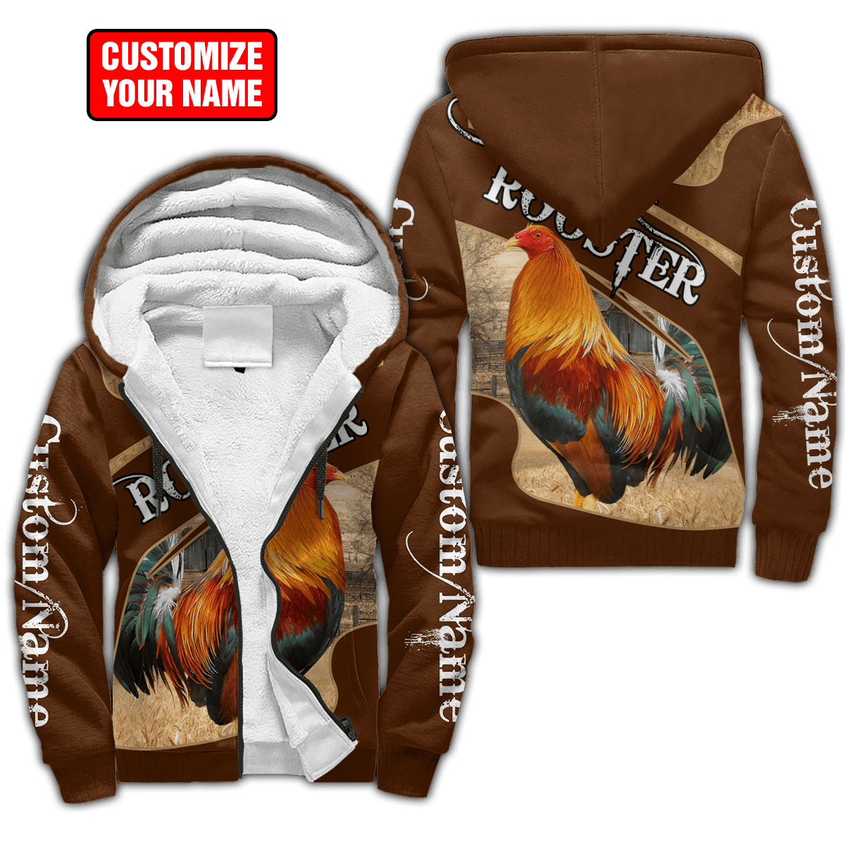 Personalized Rooster 3D Printed Unisex Shirts DD04062103