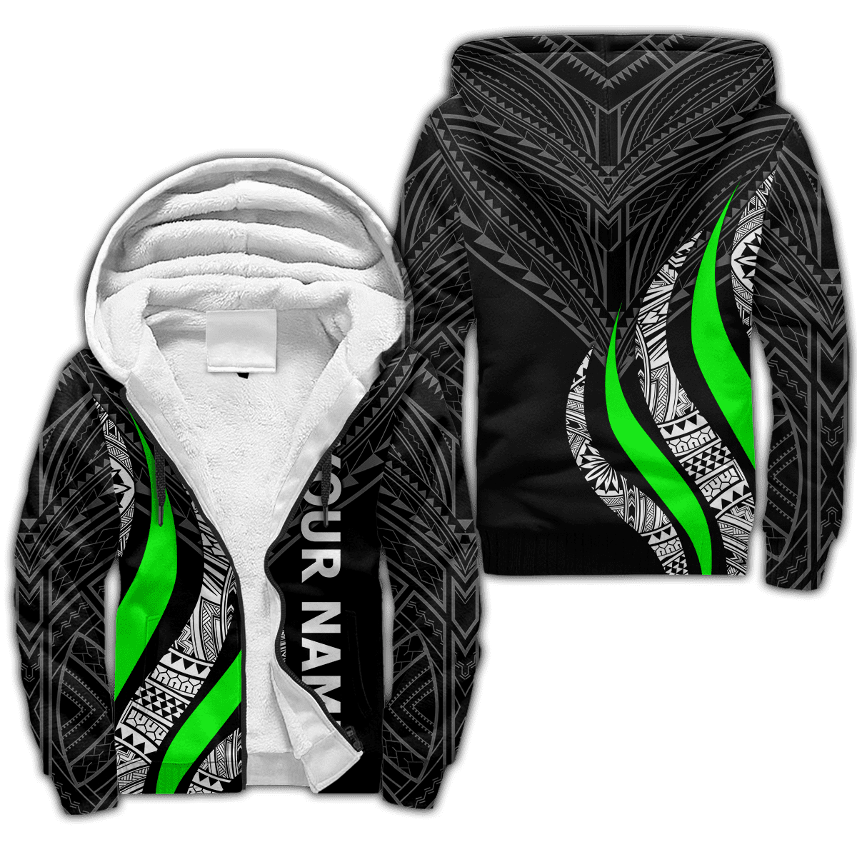 Polynesian Green And Tattoo Unisex Shirts Personalize ML