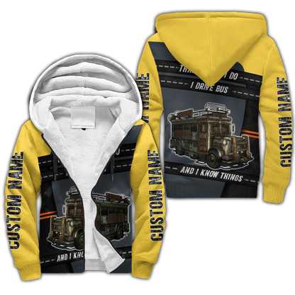 Premium Unisex Custom Name All Over Printed Bus Driver Shirts MEI