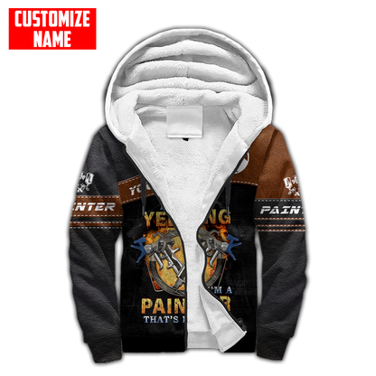 Tmarc Tee Personalized Name Painter 3D All Over Printed Unisex Shirts Leather Texture Ver 2