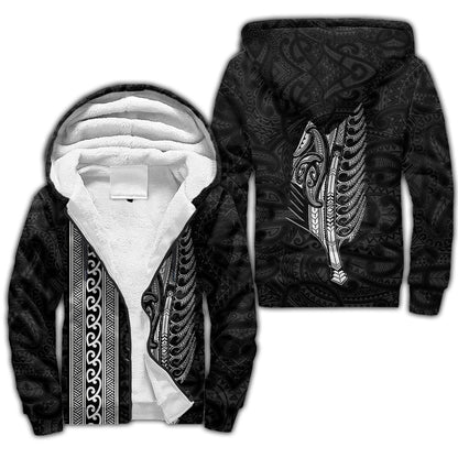 Maori Silver Fern White 3D Printed Unisex Shirts