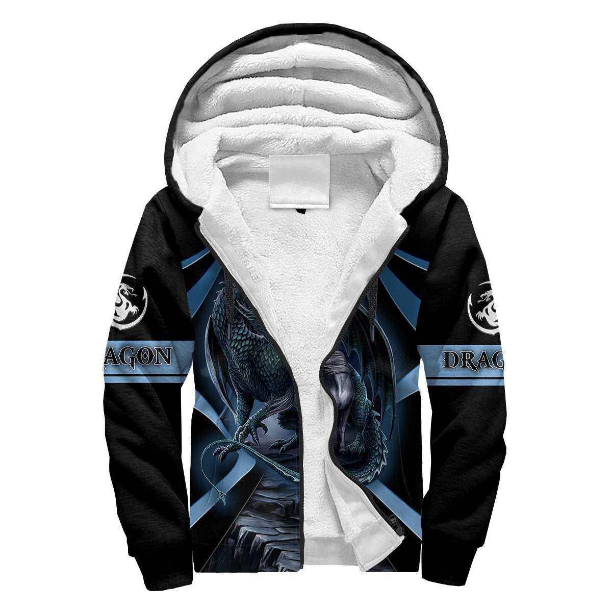 Premium All Over Printed Blue Dragon And Horse Shirts MEI