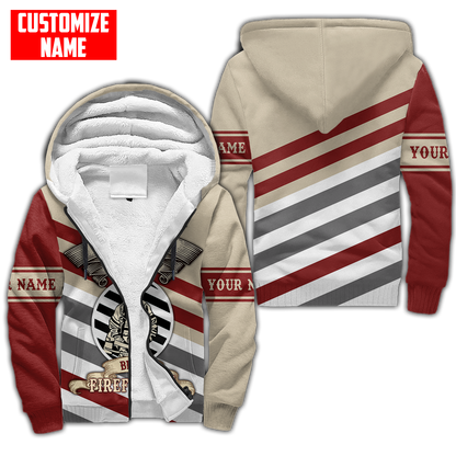 Customize Name Firefighter 3D All Over Printed Unisex Shirts