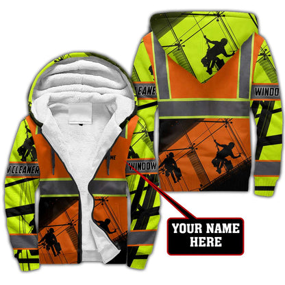 Premium Personalized 3D Printed Window Cleaner Shirts MEI