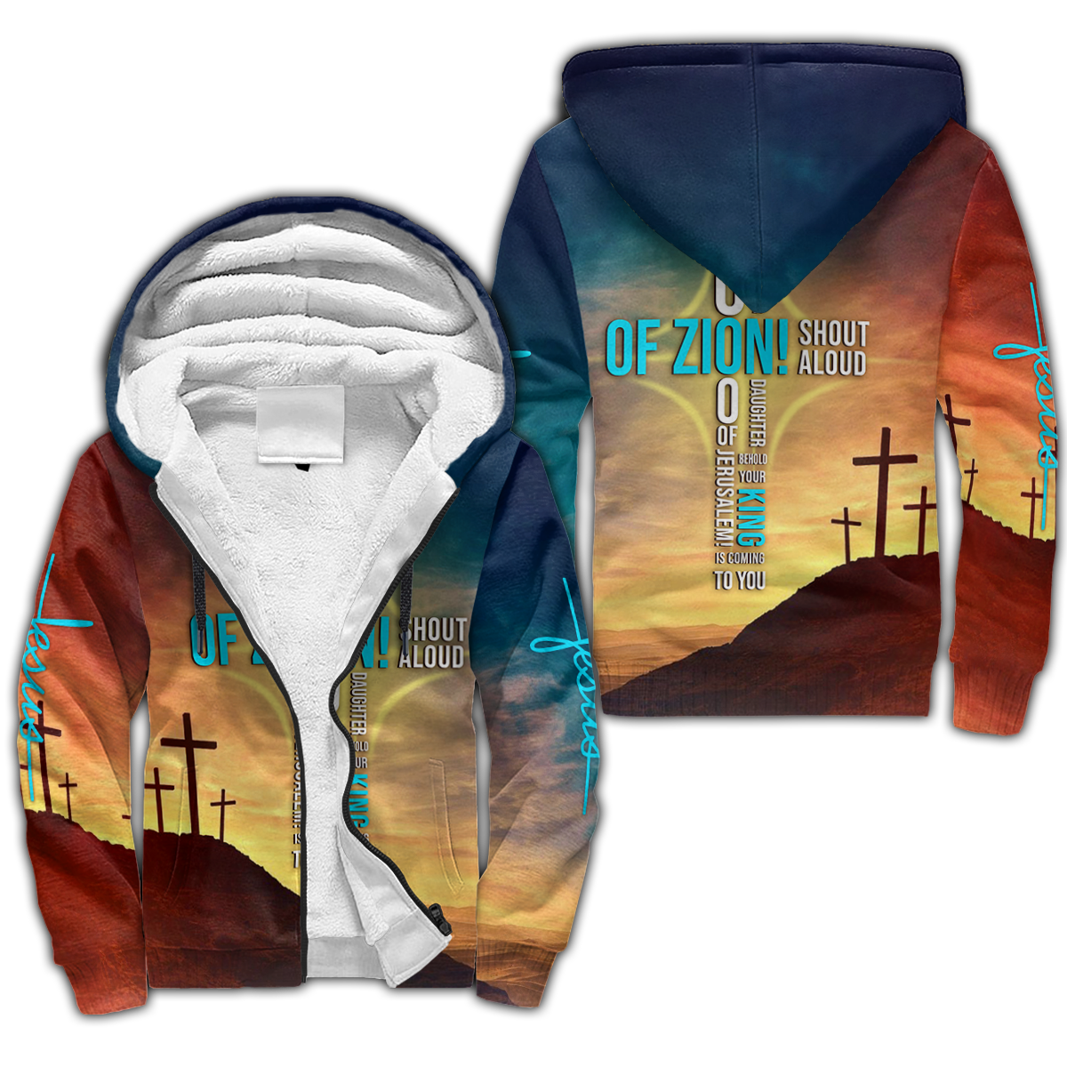 Premium Unisex Hoodie 3D All Over Printed Easter Day Christian Jesus No47 ML