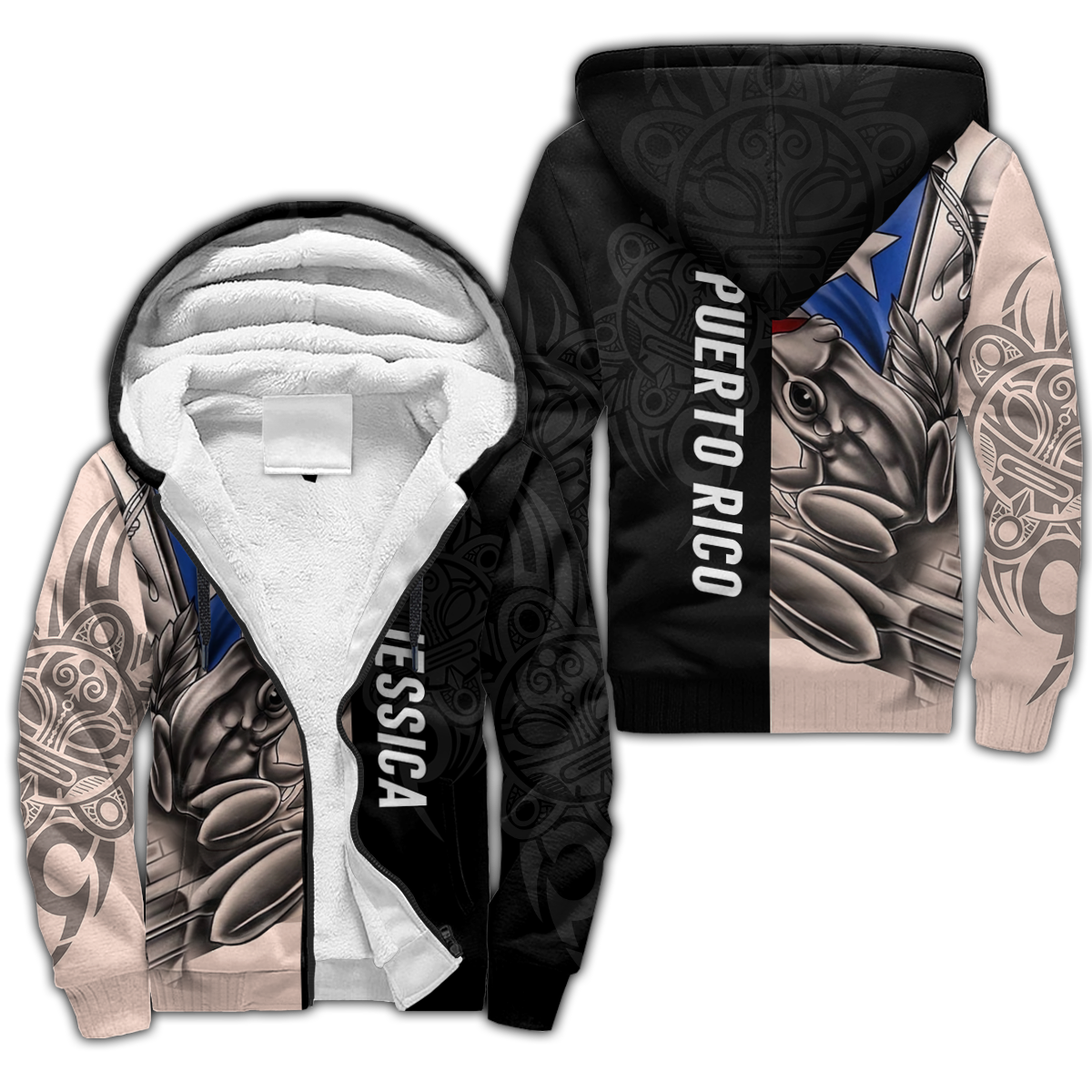Common Coquí Puerto Rico 3D All Over Printed For Men And Women Fleece Zip-up Hoodie MH23022104