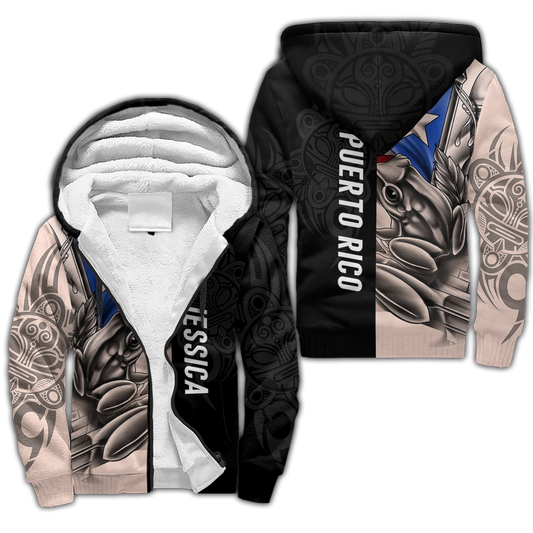 Common Coquí Puerto Rico 3D All Over Printed For Men And Women Fleece Zip-up Hoodie MH23022104