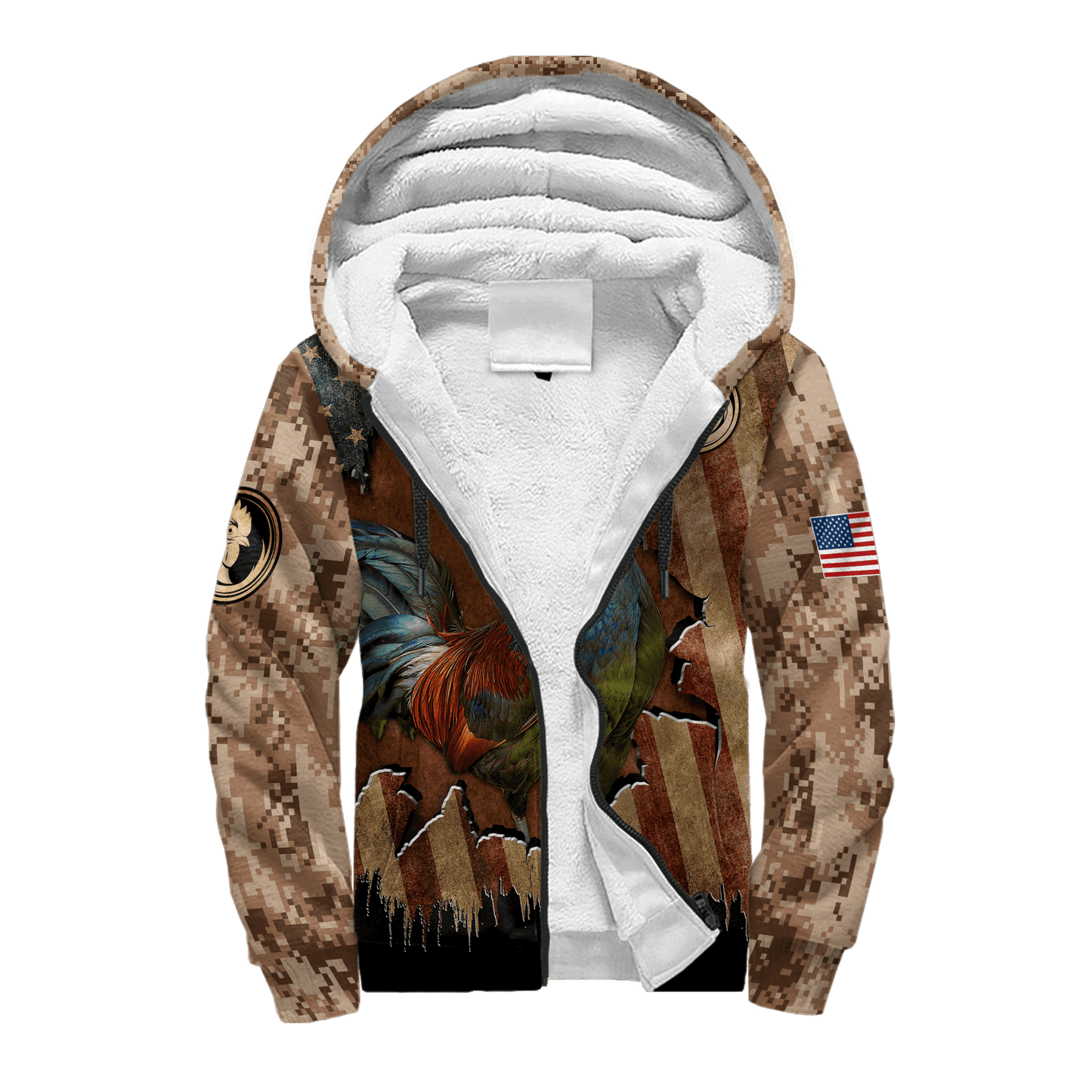 Rooster 3D Printed Unisex Shirts Pi22052102