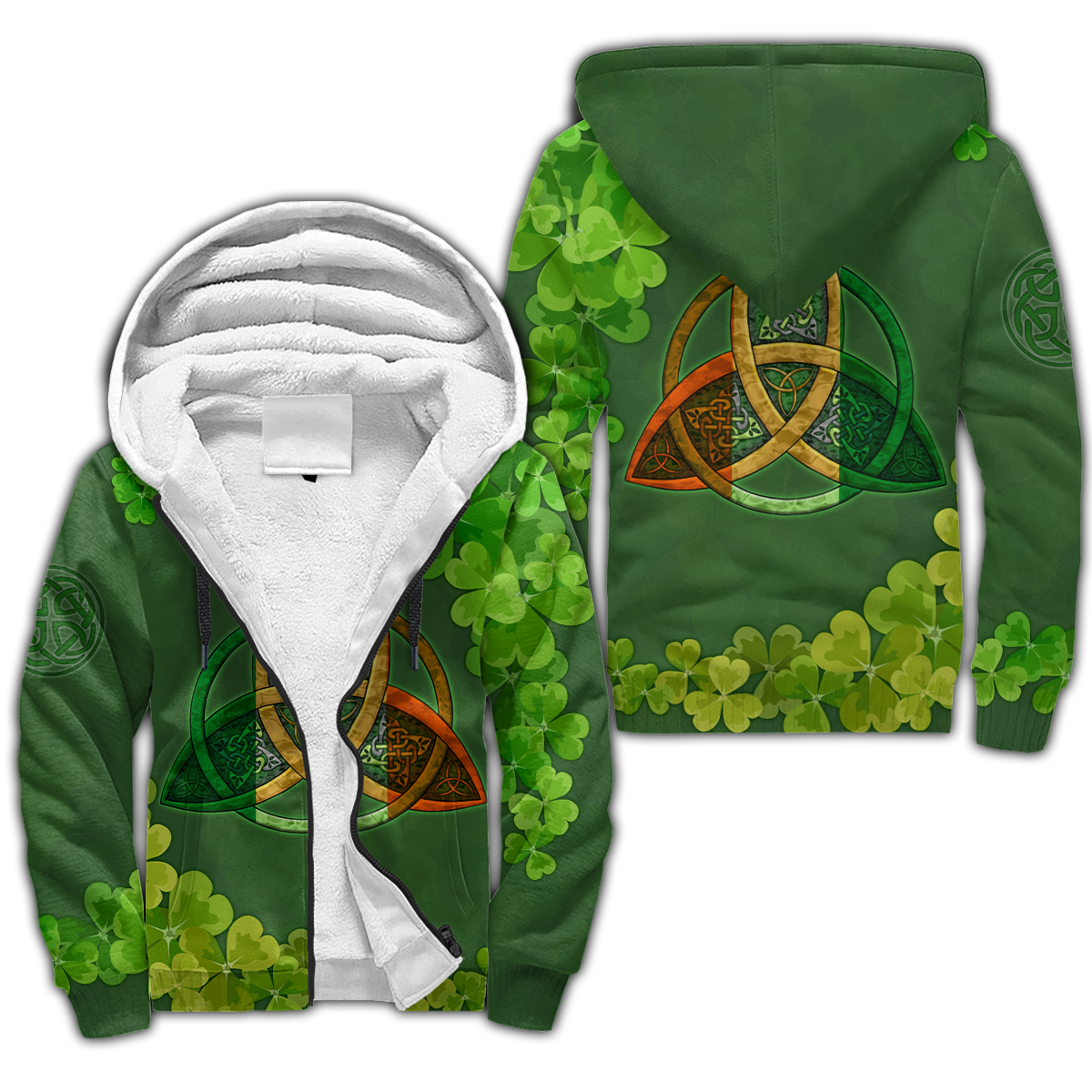 Premium Unisex Hoodie Irish St.Patrick Celtic Knot ML