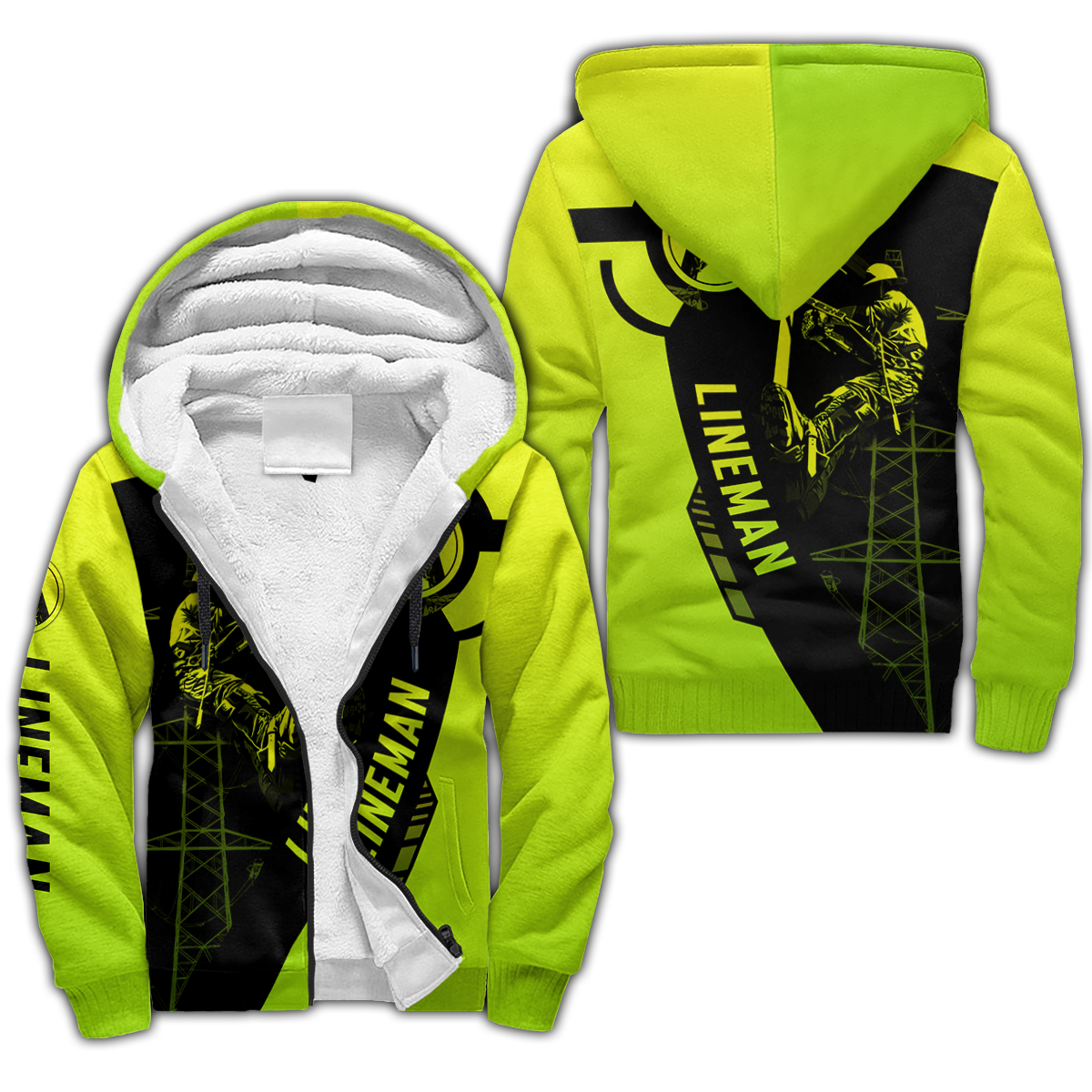 Electrician And Lineman Safety 3D All Over Printed Premium Unisex Hoodie ML