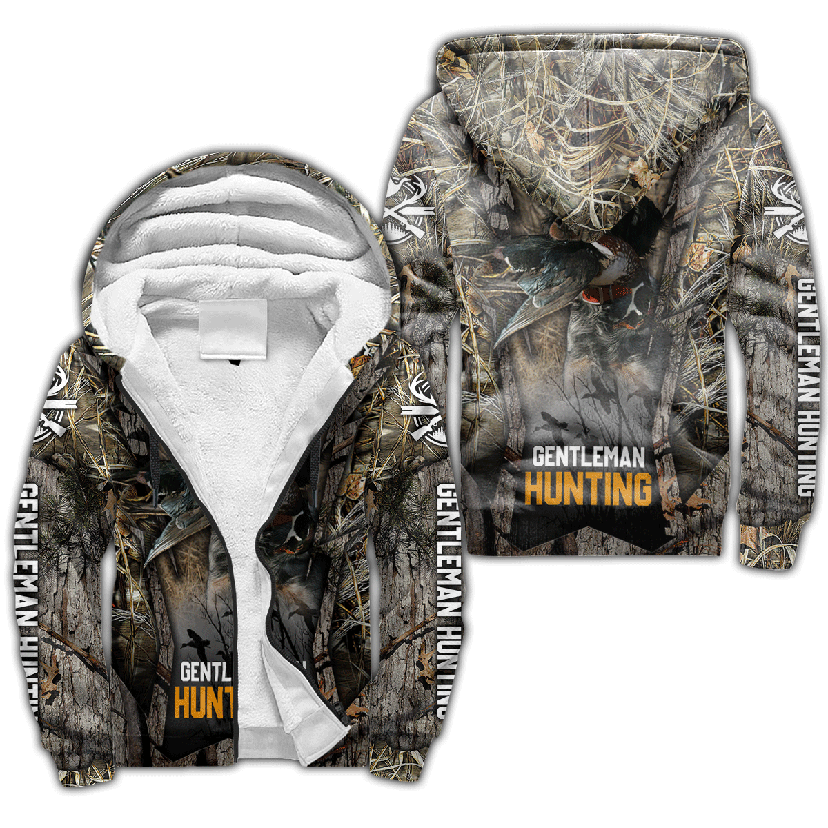 Hunting Dog 3D Over Printed Unisex Deluxe Hoodie ML