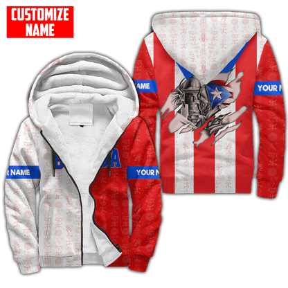 Customize Name Boricua Puerto Rico Hoodie For Men And Women