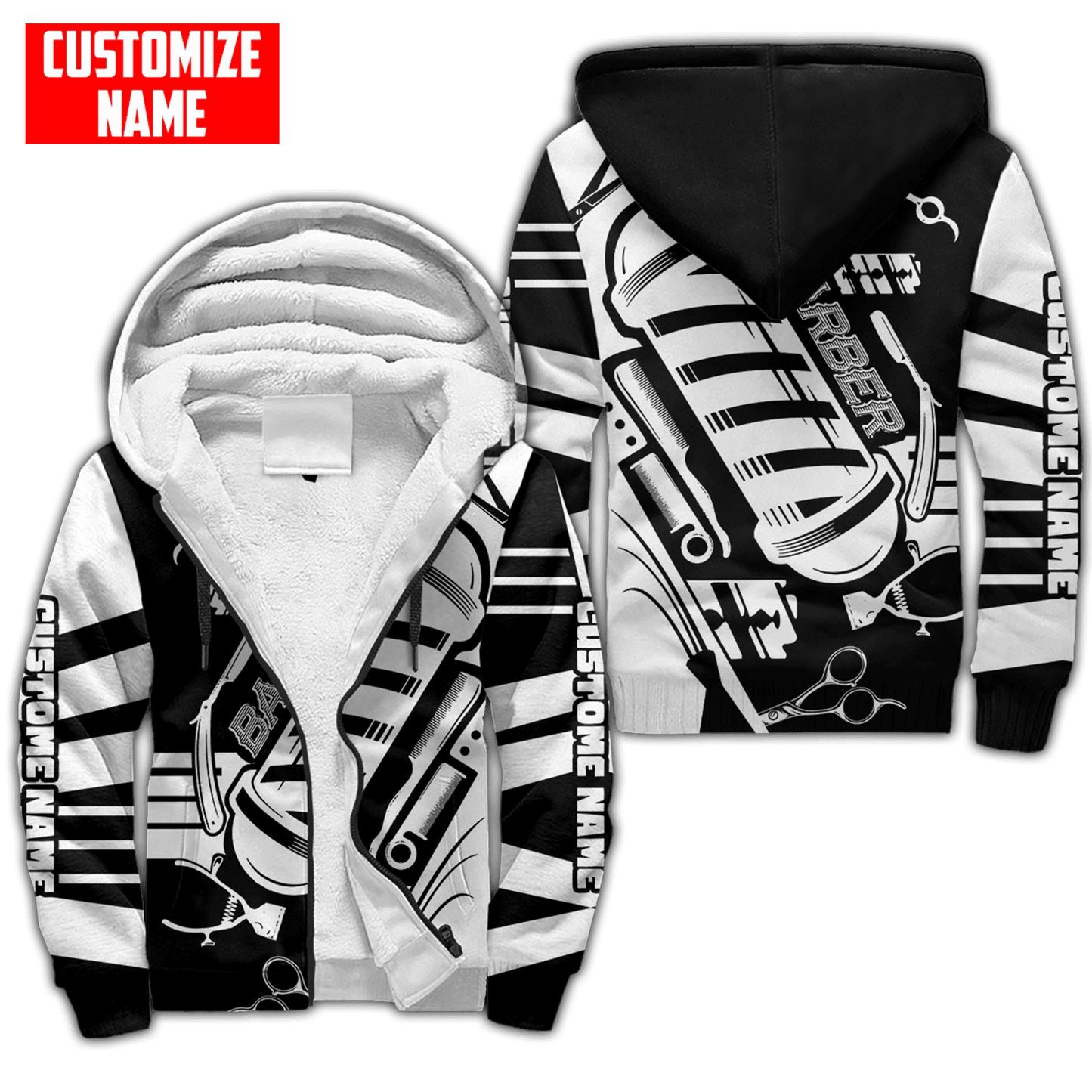 Personalized Name Barber 3D All Over Printed Unisex Shirts