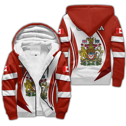 Canada Day No31 Personalized Coast Of Arm Pullover Premium Unisex Hoodie