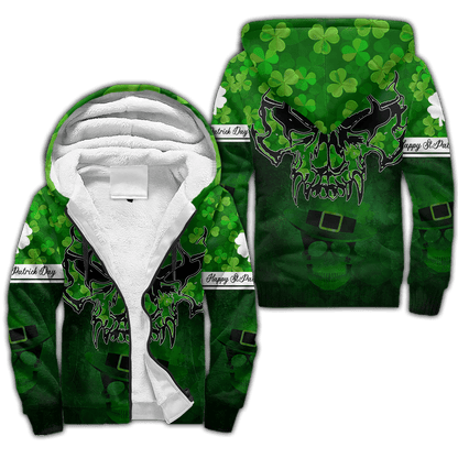 Premium Irish Day Skull 3D All Over Printed Unisex