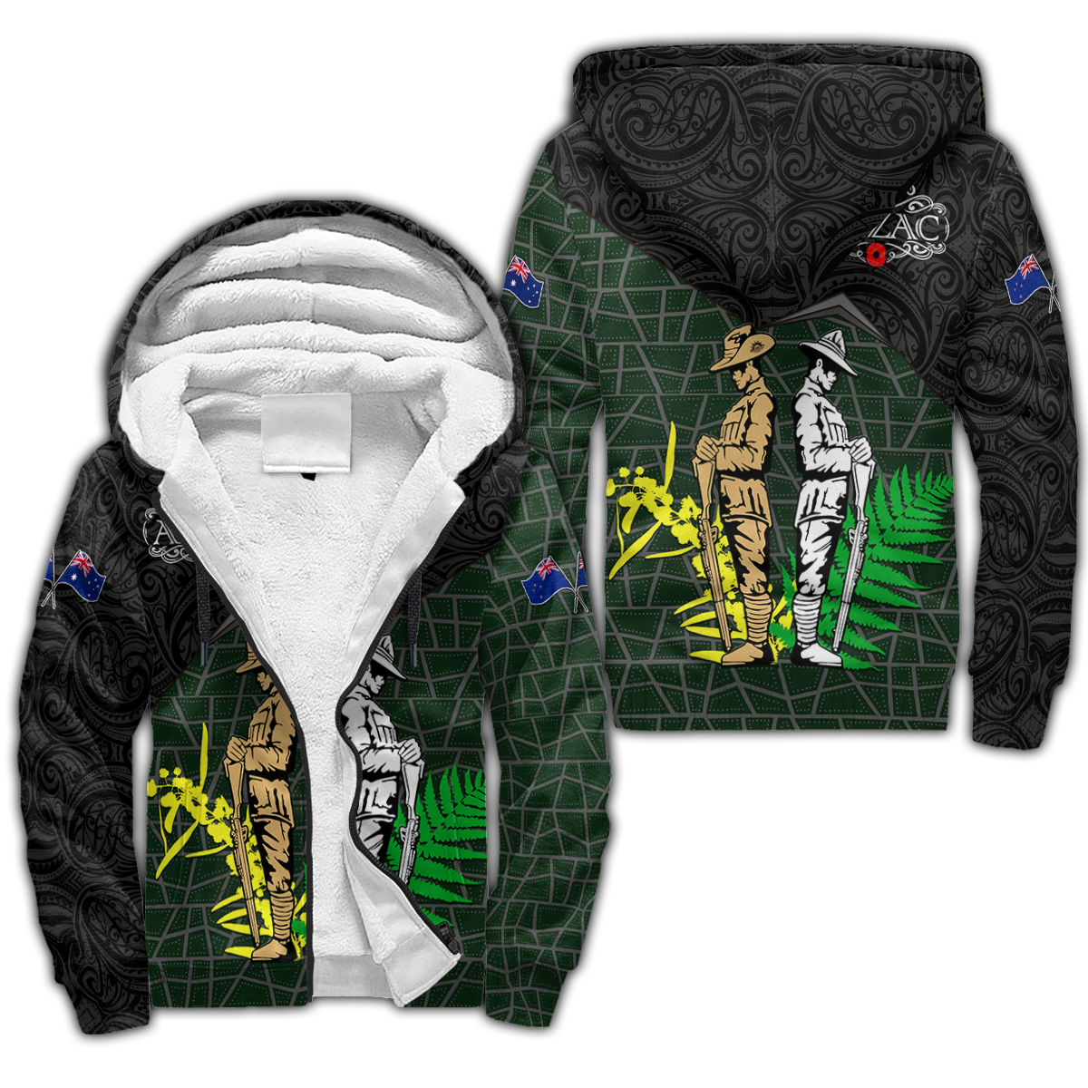 Premium Unisex Hoodie Remember Anzac Day ML