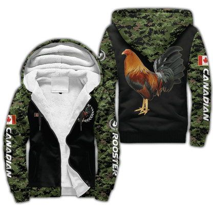 Personalized Canadian Rooster 3D Printed Unisex Shirt