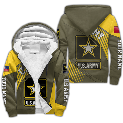 American US Army Personalize 3D All Over Unisex Hoodie