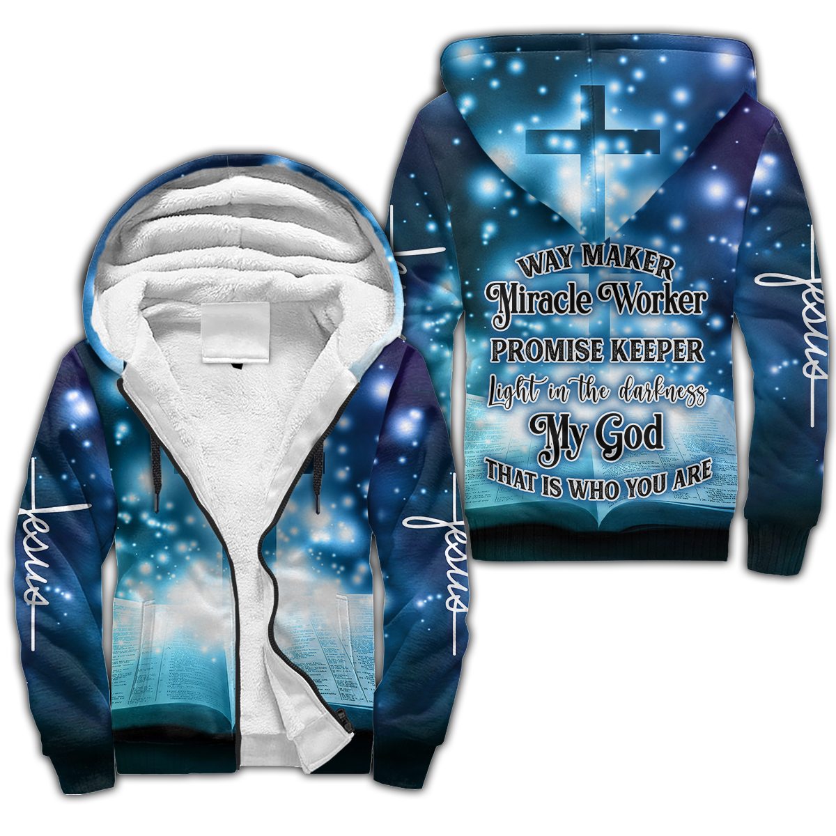 Premium Unisex Hoodie 3D All Over Printed Easter Day Christian Jesus No18 ML