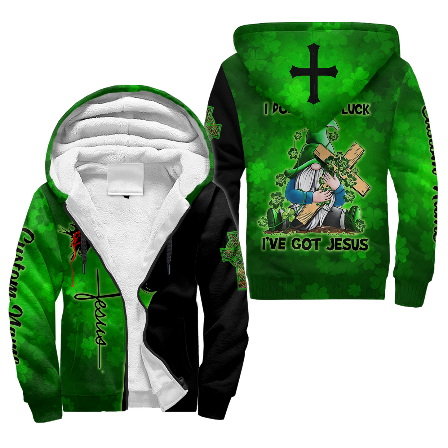 Irish Jesus 3D All Over Printed Unisex Shirts For Men And Women