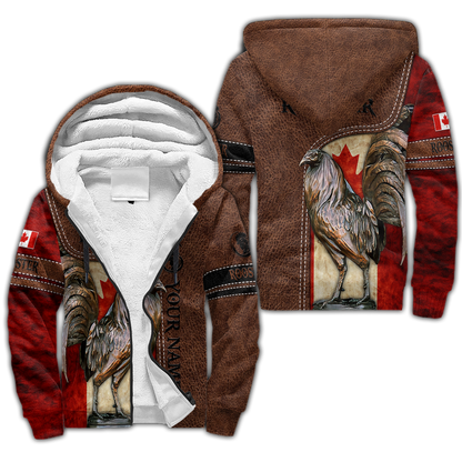 Personalized Canadian Rooster 3D Printed Unisex Shirt