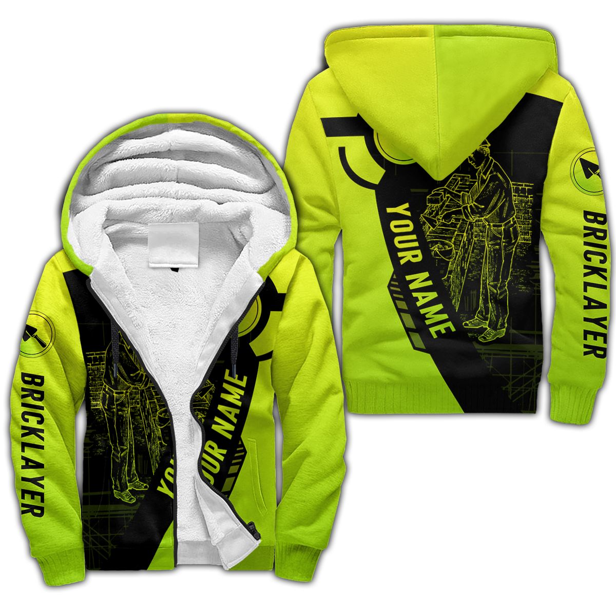 Premium Unisex Hoodie Personalized Bricklayer No10 ML