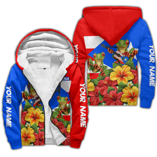 Customize Name Puerto Rico 3D All Over Printed For Men And Women Fleece Zip-up Hoodie MH24032101.S1