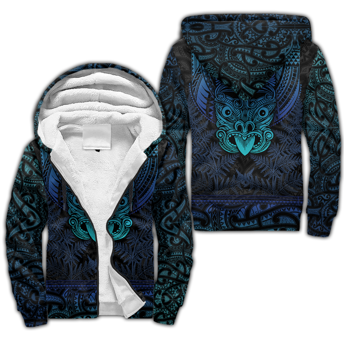 Maori Haka Dance Blue 3D Printed Unisex Shirts