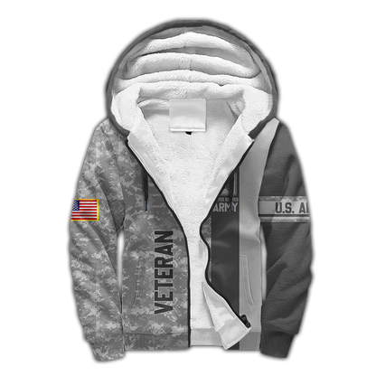 Premium Unique US Army Veteran Polo All Over Printed