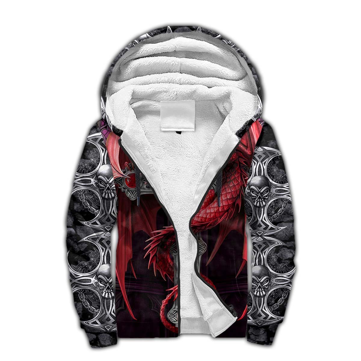 Tmarc Tee Dungeons and Dragons Red Tattoo 3D All Over Printed Winter Shirts