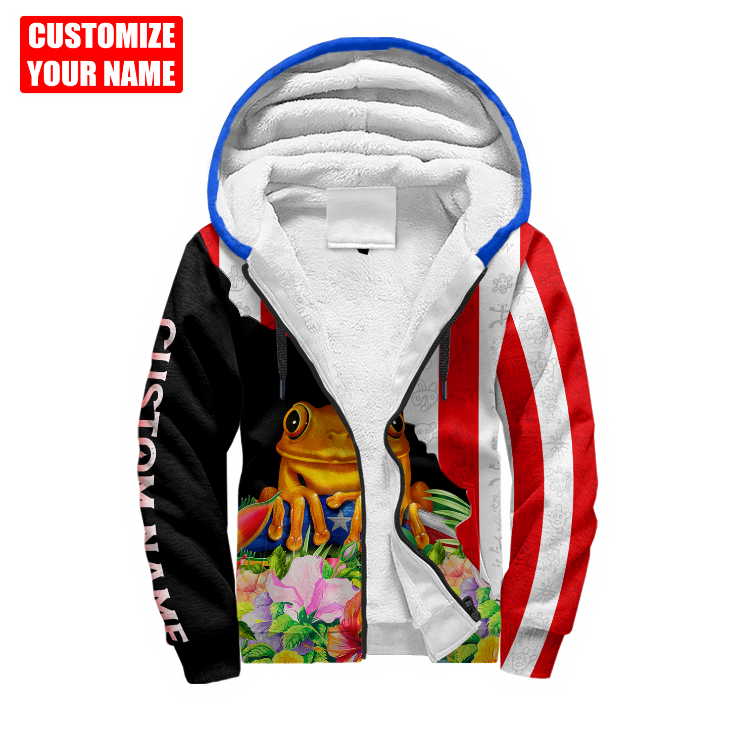 Customize Name Puerto Rico 3D All Over Printed Unisex Shirts