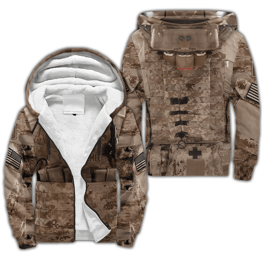 US Army Veteran Camo 3D Over Printed