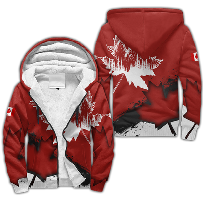 Canada Day No30 Personalized Name Pullover Premium Unisex Hoodie