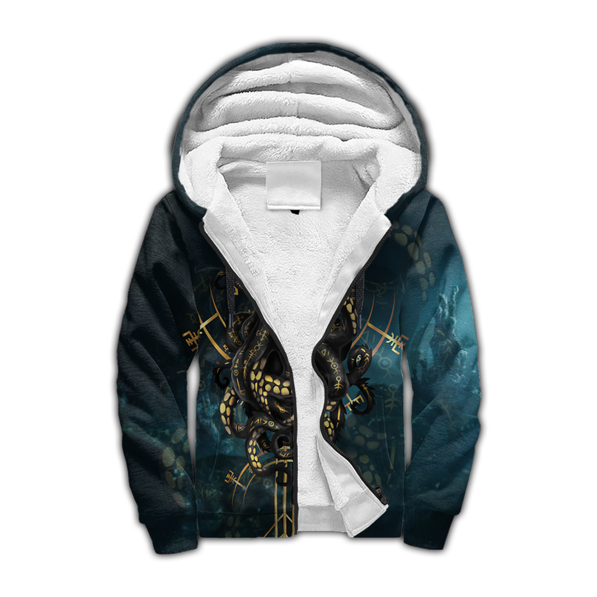 Premium Unisex Hoodie Kraken Octopus King of The Seven Seas III ML