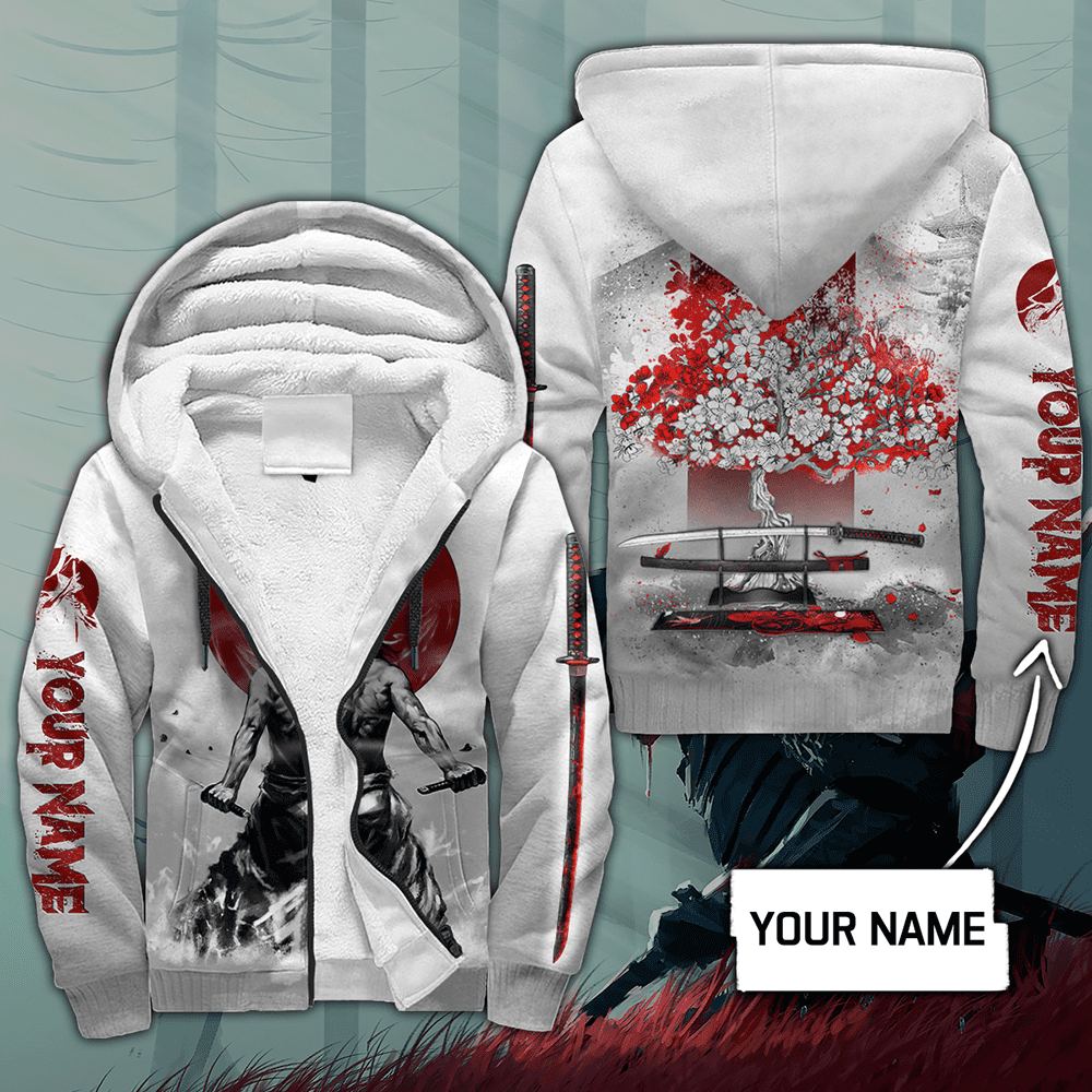 Customize Name Samurai Tattoo Japan 3D All Over Printed Unisex Shirt