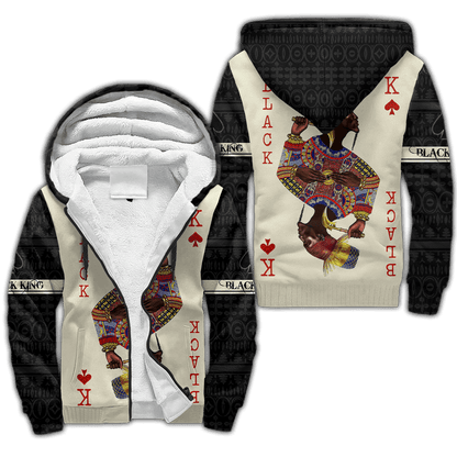 African Culture Black King Unisex Hoodie ML