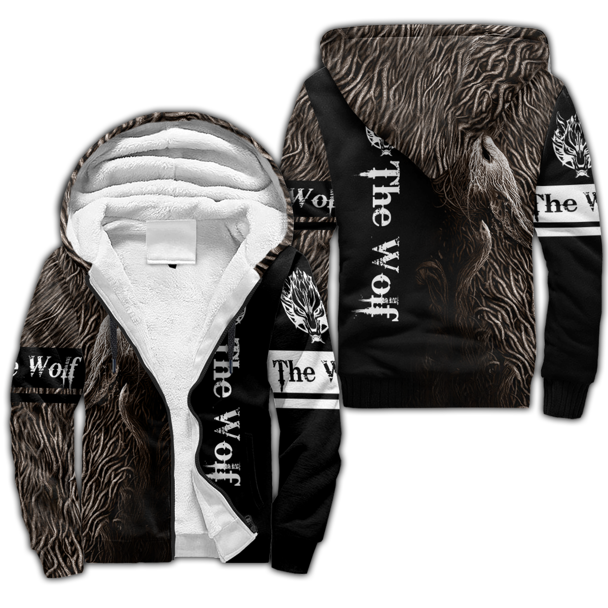 Premium Unisex Hoodie Fenrir Viking Wolf ML