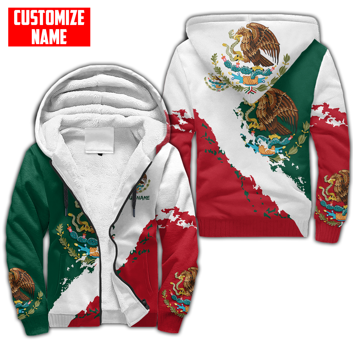 Persionalized Mexico 3D All Over Printed Unisex Shirts