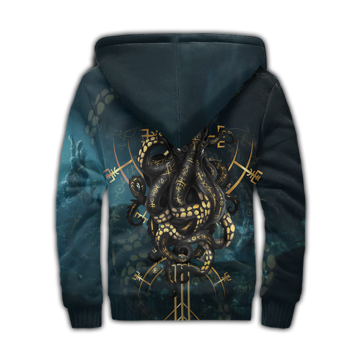 Premium Unisex Hoodie Kraken Octopus King of The Seven Seas III ML