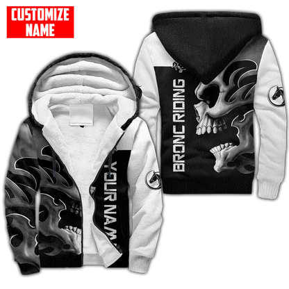 Personalized Name Rodeo Skull 3D All Over Printed Unisex Shirts Bronc Riding