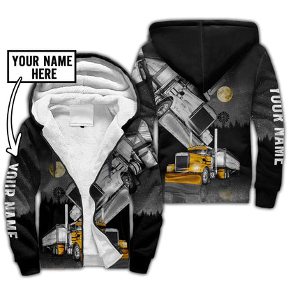 Premium Trucker Personalized Name 3D All Over Printed Unisex Shirts